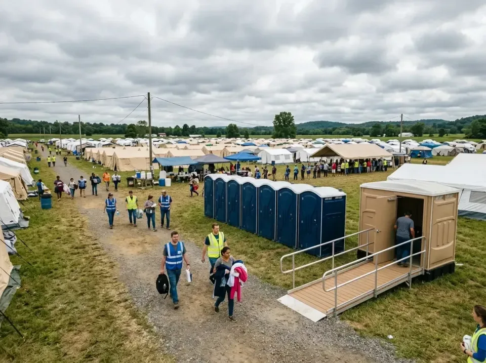 disaster-relief-camp-restrooms-010 — frequently asked questions, Dumpster & Portable Bathrooms Rental in Mountain Home, AR